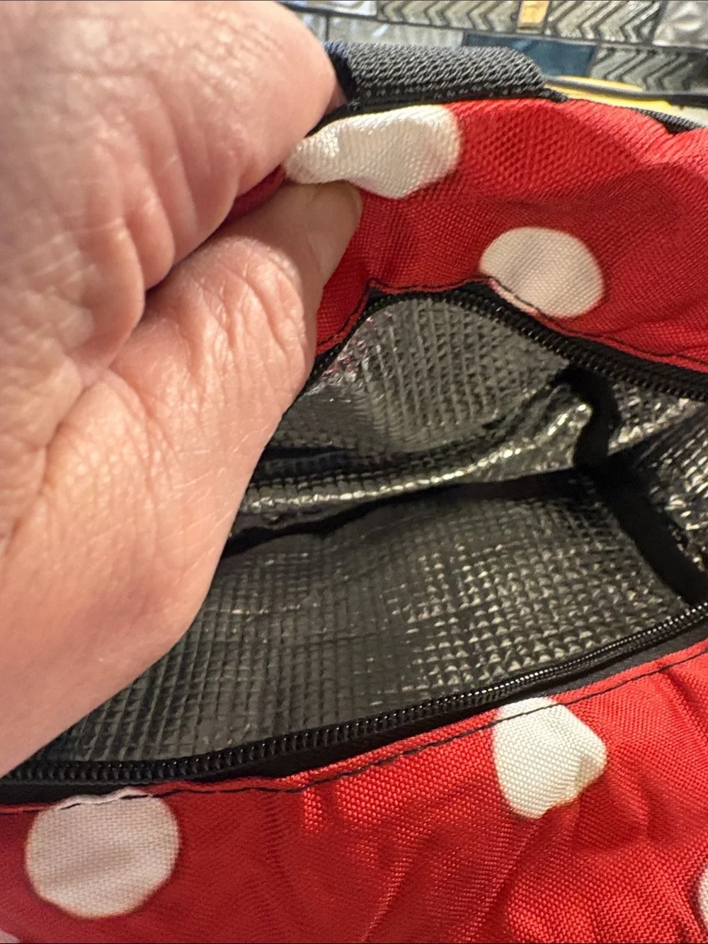 Disney Black, Red and Yellow Minnie & Mickey Kids Lunch Bag